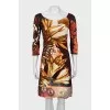 Bodycon dress in abstract print