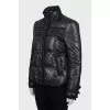 Black A-line down jacket