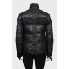 Black A-line down jacket
