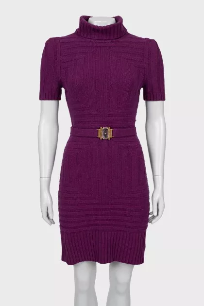 Violet knitted dress
