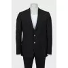Slim fit men's wool jacket