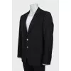 Slim fit men's wool jacket