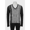 Men's pullover in abstract print