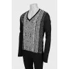 Men's pullover in abstract print