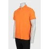Men's orange polo shirt
