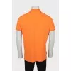 Men's orange polo shirt