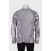 Men's combined striped shirt