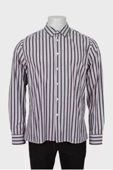 Men's combined striped shirt