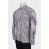 Men's combined striped shirt
