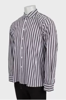 Men's combined striped shirt