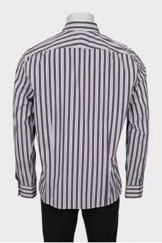 Men's combined striped shirt