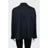 Blue straight fit shirt
