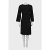 Woolen dress decorated with toggles
