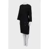 Woolen dress decorated with toggles