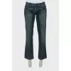 Men's jeans with embroidery on pockets