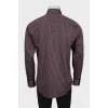 Men's fitted striped shirt