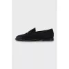 Men's blue suede loafers