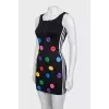 Mini dress decorated with buttons