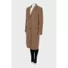 Brown single-breasted coat