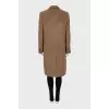 Brown single-breasted coat