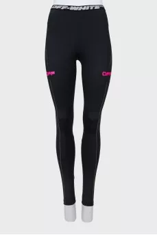 Sports leggings with elastic