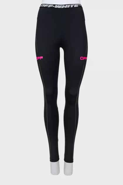 Sports leggings with elastic