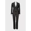 Suit with lurex in small print