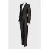 Suit with lurex in small print