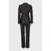 Suit with lurex in small print
