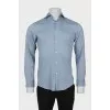 Men's blue fitted shirt