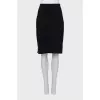 Black fitted skirt