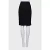 Black fitted skirt