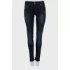 Dark blue ripped jeans