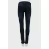 Dark blue ripped jeans