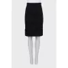 Black straight skirt
