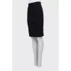 Black straight skirt