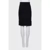 Black straight skirt