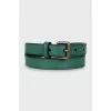 Green leather belt