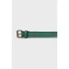 Green leather belt