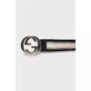 Belt with silver buckle