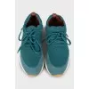 Men's sneakers made of textile and leather