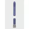 Watch strap with silver hardware