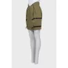 Green mini skirt with tag