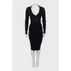 V-neck bodycon dress