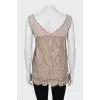 Lace tank top with tag