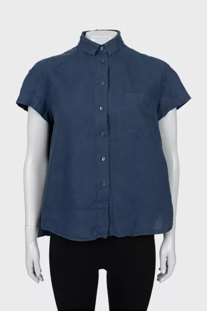 Linen A-line shirt