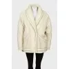 Oversized beige jacket