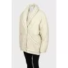 Oversized beige jacket