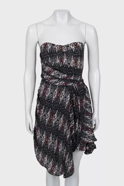 Printed off-shoulder dress
