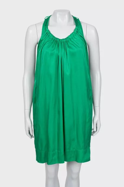 Green loose-fitting sundress